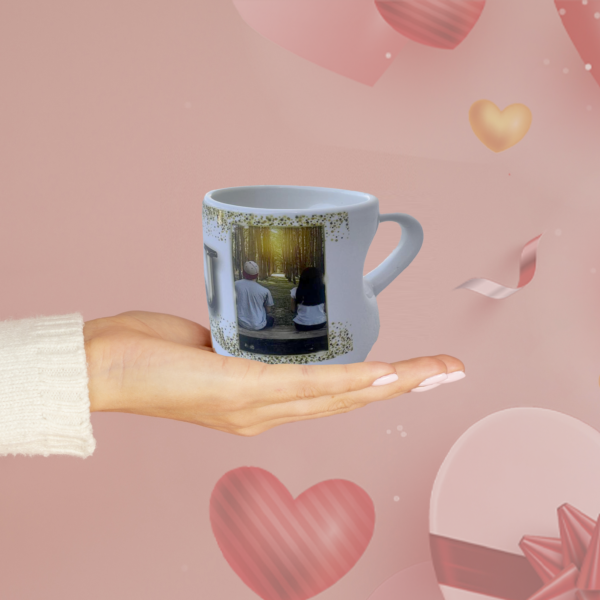 Initials Heart Handle Mug Optima