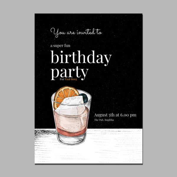 Adults Birthday Invitations